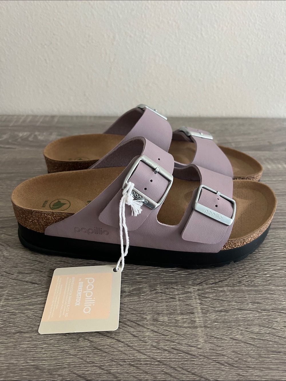 New Papillio by Birkenstock Arizona Platform Sandals Double Buckle 38/US7 - Picture 3 of 6